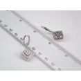 thumbnail image 3 of 2Ct Round Cut Lab Created Diamond Cluster Engagement Drop Dangle Earring For Women's 14K White Gold Plated 925 Sterling Silver, 3 of 5