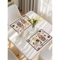 thumbnail image 5 of Farmhouse Coffee Time Placemats Set of 8, Vintage Gnomes DessertsBeige Burlap Placemats for Dining Table, Place Mats for Kitchen Tabletop, Waterproof Wipeable Dining Table Mats Set, 5 of 9