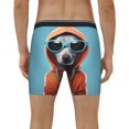 thumbnail image 4 of Salouo Cool Dog In Hoodie Pattern Men's Boxer Briefs, Soft & Breathable Underwear Elastic Waistband Briefs for Men,1-Pack, 4 of 7
