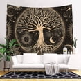 thumbnail image 3 of Tree of Life Tapestry Wall Hanging Sun Moon Stars Tapestries Aesthetic Galaxy Wall Tapestry Nature Home Decoration for Living Room Bedroom, 3 of 6