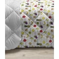 thumbnail image 3 of Fruits Down Alternative Comforter, Watercolor Fresh Watermelons Yummy Summer Food Harvest Paintbrush Display, Microfiber Quilt for All Season, 5 Sizes, Cream Red Jade Green, by Ambesonne, 3 of 3