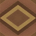 thumbnail image 1 of Ahgly Company Indoor Square Patterned Papaya Orange Area Rugs, 5' Square, 1 of 6