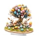 thumbnail image 3 of Adorno de de Pascua, adorno de mesa, huevos coloridos, manualidades decorativas DIY, decoración acrílica plana 2D para fiesta de oficina y, 3 of 8