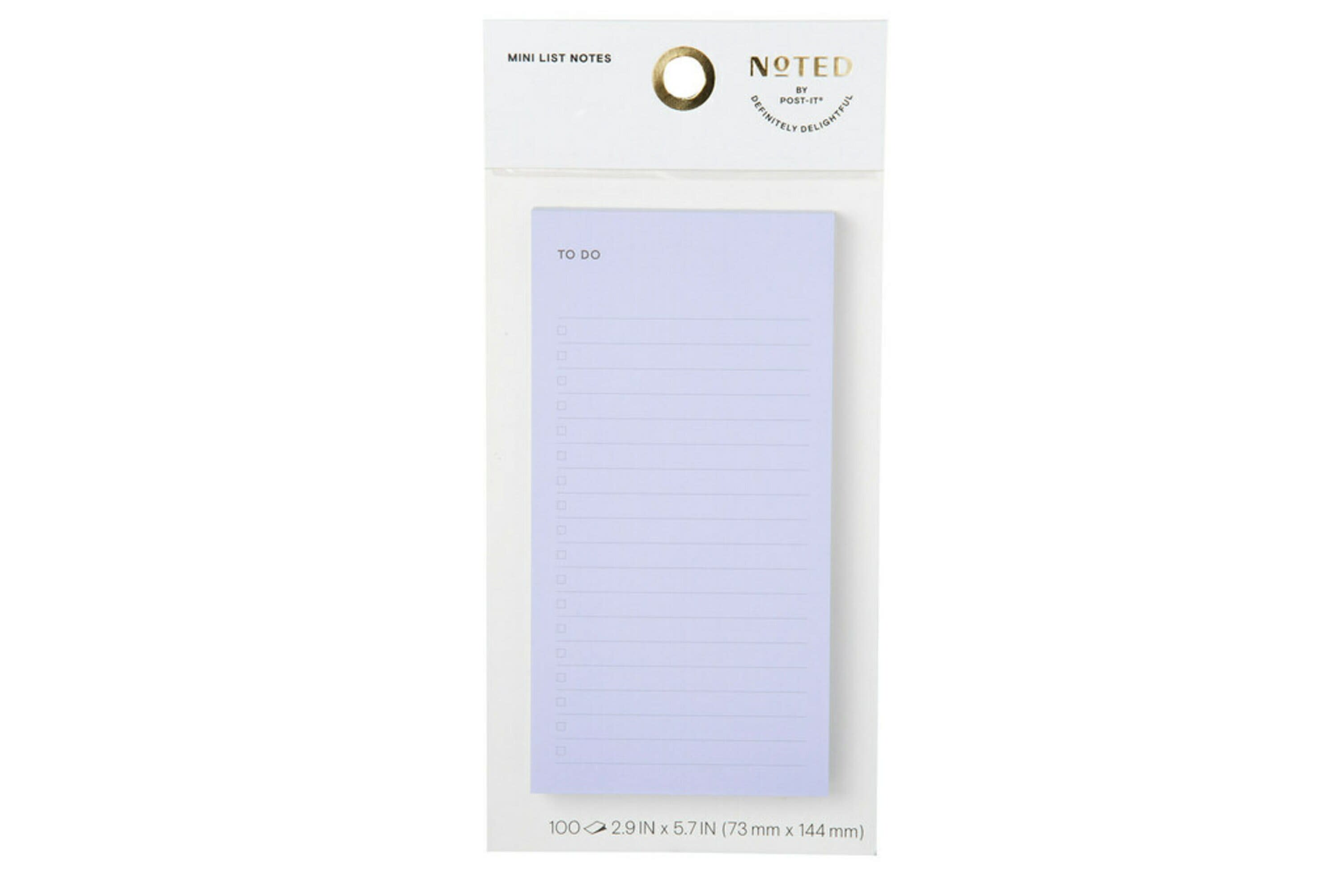 Noted by Post-it®, Blue Lined List Notes, 2.9 in. x 5.7 in.