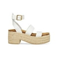 thumbnail image 4 of Steve Madden Womens Kelton Leather Ankle Strap Platform Sandals, 4 of 5