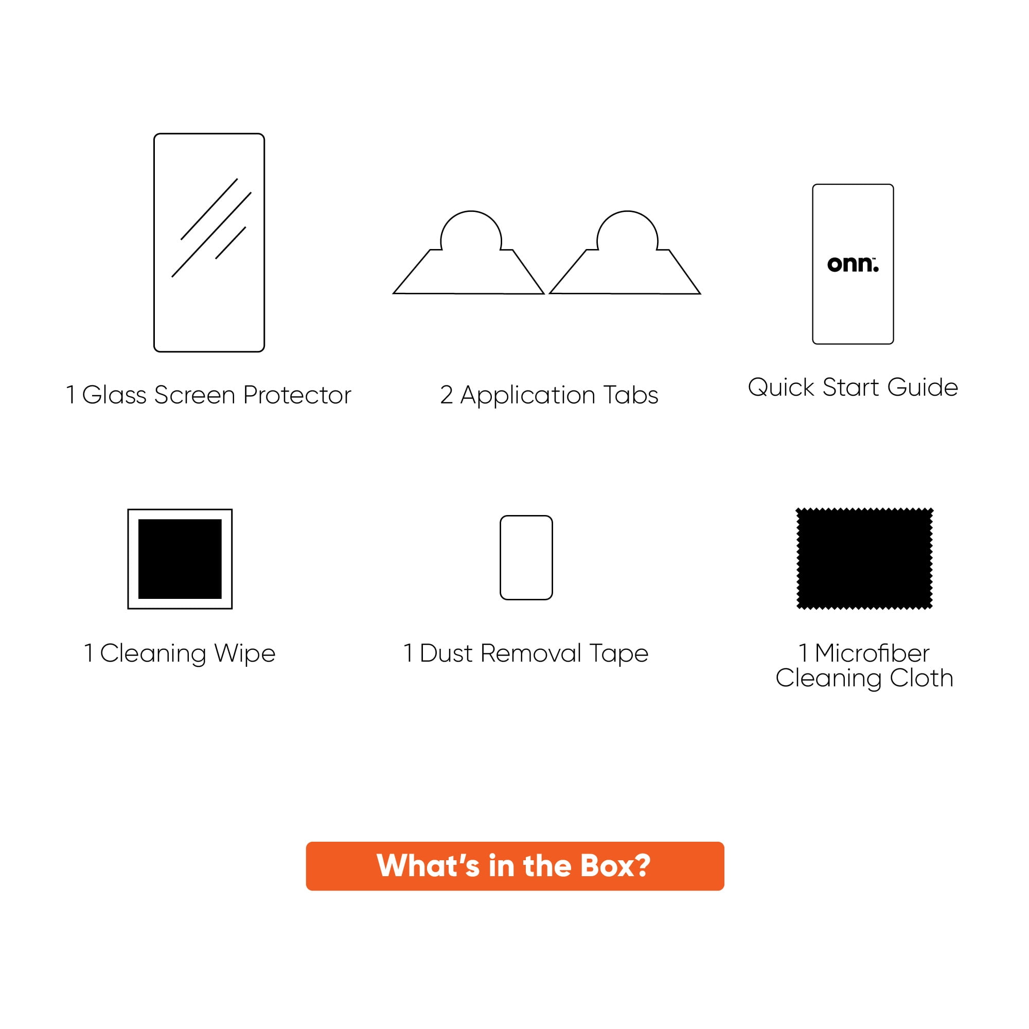 (2 pack) onn. Glass Screen Protector for onn. 11" Pro Tablet (2024 Model)