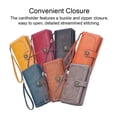 thumbnail image 5 of Women Wallet Vintage Style PU Purse Female Hollow Bifold Wallets Solid Color Card Holder Coins Money Phone Soft Bag Gray, 5 of 10
