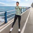 thumbnail image 6 of FORMRS Womens Long Sleeve Shirts UPF 50+ Sun Protection Quick Dry Fishing Hiking Tops, Size S-2XL, Green and White Plaid Pattern, 6 of 8