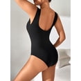 thumbnail image 4 of LNFINTDO Women's Bodysuits Tank Tops Sexy Knit Sleeveless Bodysuit for Women, 4 of 7