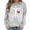 #263-Gray, variant on Neewe Women's Halloween Skeleton Printed Casual Crew Neck Sweatshirt Loose Soft Long Sleeve Pullover Tops