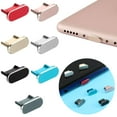 thumbnail image 6 of Universal Dustproof Aluminium Alloy Anti Dust Metal Plug Charging Port Cap Micro/Type C/iP Charger Dock Stopper SILVER FOR TYPE-C, 6 of 8