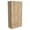 NATURAL OAK, variant on Tallinn 3-Door Armoire Wardrobe Closet with 2 Drawers, Slim Free Standing Storage Cabinet, 134 lbs Capacity, Wenge