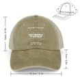 thumbnail image 2 of Not Friendly, Do Not Touch Khaki Hat Adjustable Funny Fashion Unisex Baseball Cap for Men Women, 2 of 7