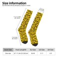 thumbnail image 3 of Womens Caution Tape Knee High Socks Comfy Thermal Boot Long Socks, 3 of 7