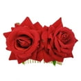 thumbnail image 1 of Pinza para el pelo con forma de rosa para mujer, horquilla, broche de flores, accesorio para el cabello (rojo), 1 of 5