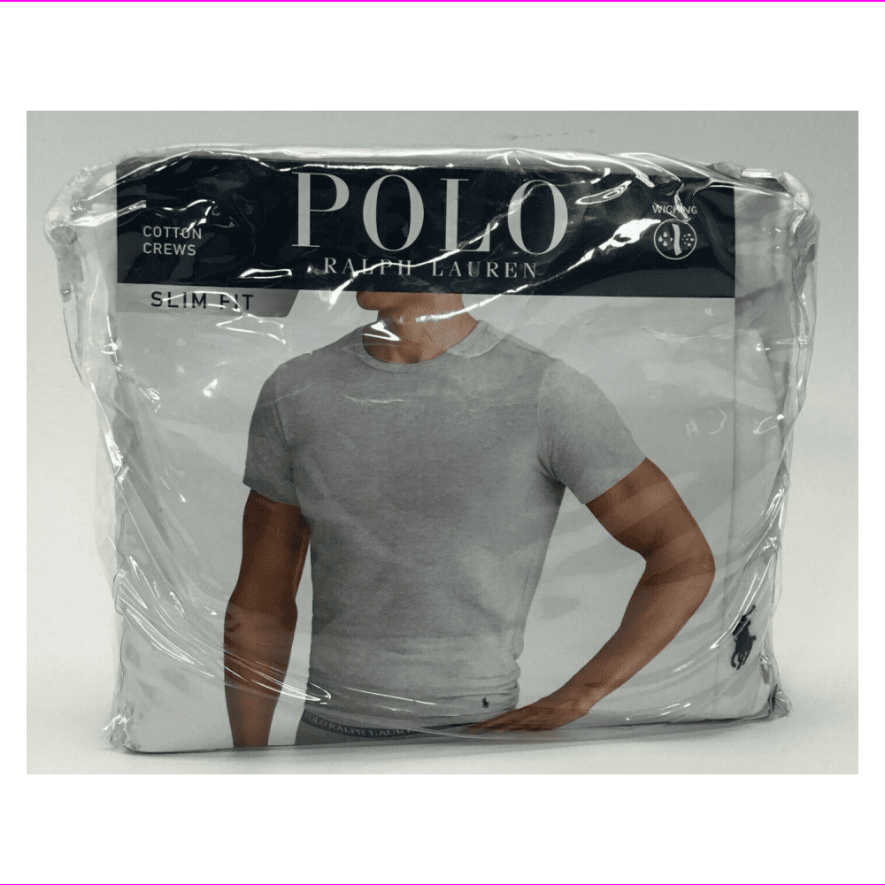 Polo Ralph Lauren Men's 3-pack Cotton Crew Slim Fit T-Shirt Size M ...