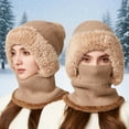 thumbnail image 4 of KANG Winter Warm Fleece Lined Scarf Hat For Cold Weather Outdoor Activities Thermal Knitted Face, 4 of 5