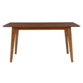 thumbnail image 4 of Holden Mid-Century Modern 60" Dining Table , Brown, 4 of 8