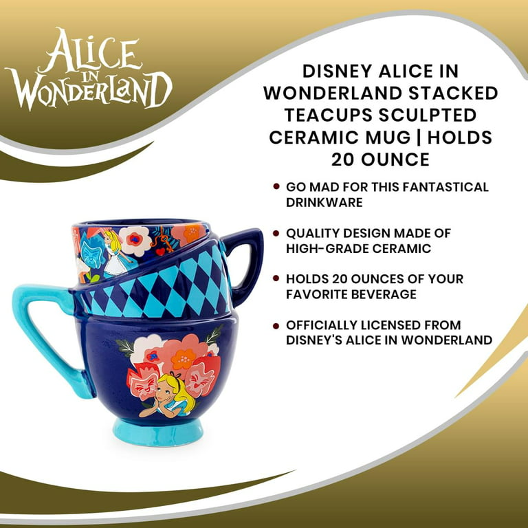 Disney Store Alice in Wonderland Stacked Mug