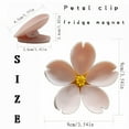 thumbnail image 6 of 2PCS Sakura Magnetic Fridge Clip – Petal-Shaped Bag Sealer with Magnet, Decorative Food Bag Clip, Moisture-Proof Snack Holder, Creative INS-Style Refrigerator Magnet., 6 of 9