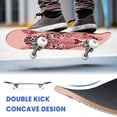 thumbnail image 6 of 31"x8" Modern Pink Leopard Complete Skateboards for Beginners, Double Kick 7 Ply Maple Deck Bold Spots Portrait Graphic Skateboard with Wheels, Gifts for Kids Teens, 6 of 8