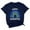 Dark Blue, variant on Hanukkah Graphic Print Short Sleeve Casual T Shirt Comfortable Top For Everyday Wear Festive Holiday Apparel