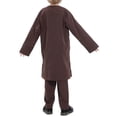 thumbnail image 3 of Penkiiy Trending Now: Boys Arabic Muslim Robe Set - Premium Cotton Prayer Thobe with Elastic Waist & Stylish Button Design for Daily Comfort, 3 of 8