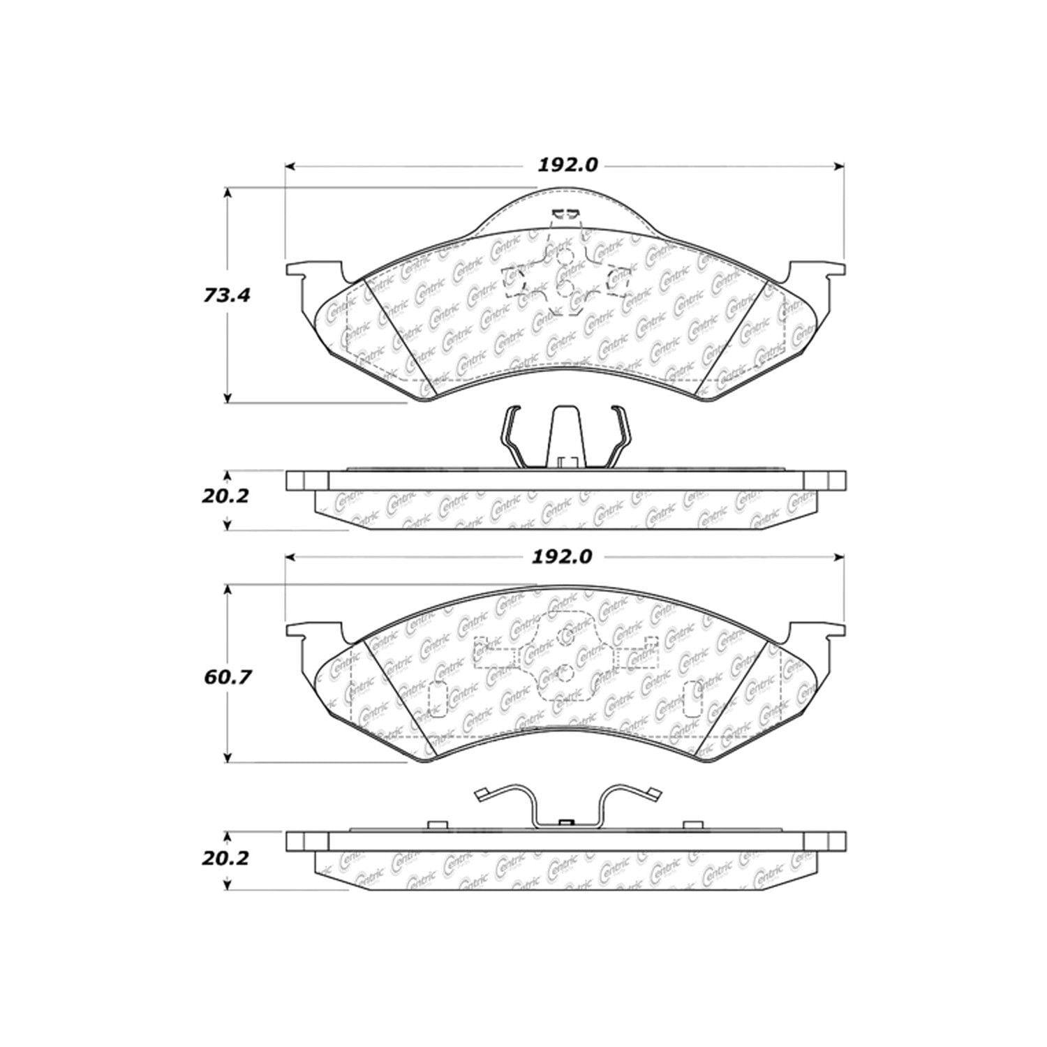 Centric 300.08200 Centric Premium Pads