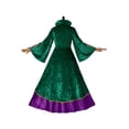 thumbnail image 4 of Medieval Green Velvet Dress Witch Dress Robes Outfit Adult for Women, 4 of 6