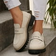 thumbnail image 2 of Xiaoxatg Women's Casual Shoes Thick Sole On Footwear for Daily Use for Spring and Summer Seasons Comfortable and Stylish for Every Occasion 7.5 White, 2 of 8