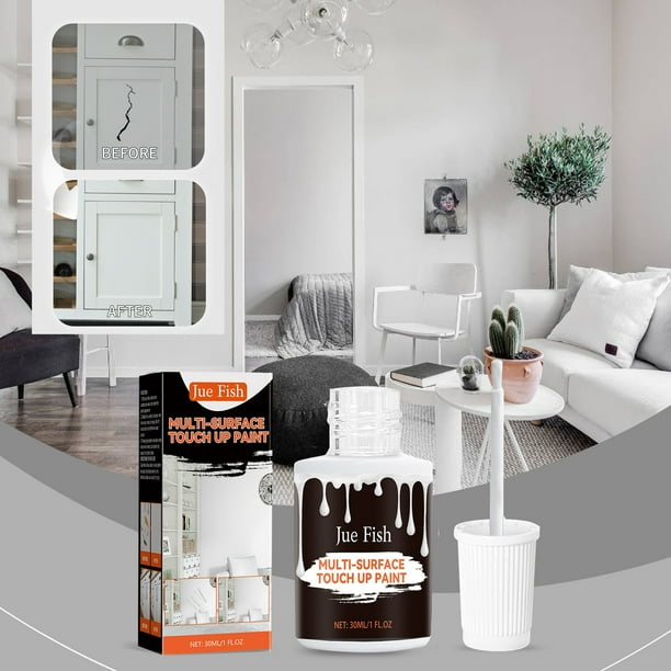 Fiudx Pintura Multireparadora, Renovación Rápida de Pintura, Aplicación Fácil, Cobertura Efectiva para Superficies, Uso Interior y Exterior, Protección Continua, Kit de Reparación de 30 Ml