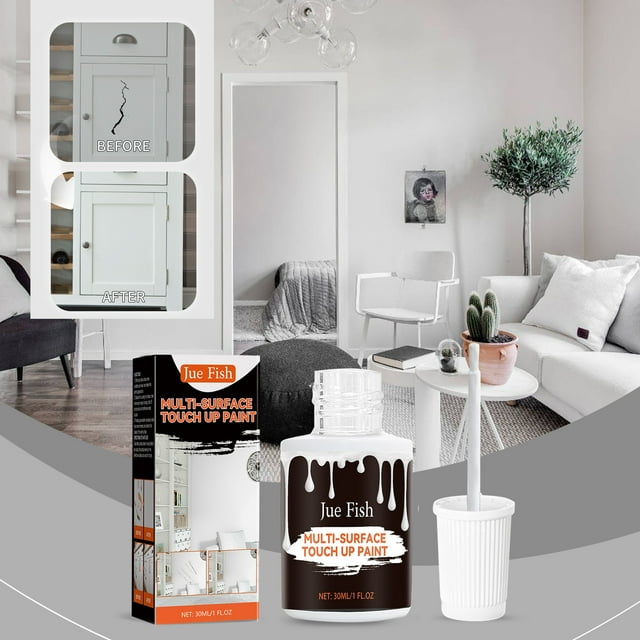 Fiudx Pintura Multireparadora, Renovación Rápida de Pintura, Aplicación Fácil, Cobertura Efectiva para Superficies, Uso Interior y Exterior, Protección Continua, Kit de Reparación de 30 Ml