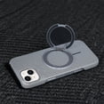 thumbnail image 5 of Luxury Carbon Fiber Case for iPhone 14, Magnetic Compatible Slim Cover with 360° Invisible Ring Stand, Lightweight Shockproof Protective Phone Case - Purple, 5 of 13