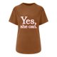 thumbnail image 5 of Camiseta de mujer, camisetas divertidas y bonitas con abertura lateral Vintage, camiseta de manga corta con estampado de letras divertidas, blusa holgada con mangas caídas y hombros descubiertos Pompotops hfajkhk127142, 5 of 9