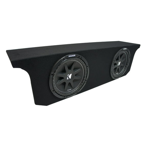 2007-2018 Jeep Wrangler JK Unlimited Kicker Comp C10 Dual 10" Sub Box 2 Ohm