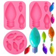 thumbnail image 1 of Moldes navideños ligeros para fondant de Muyulin, paquete de 3 unidades, de silicona apta para uso alimentario, 1 of 8
