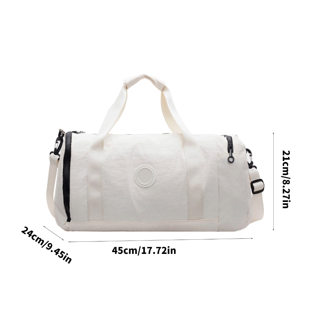 Ample Storage Gym Travel Bags Isolated Shoe Pocket Multiple Carrying Option Practical