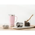 thumbnail image 2 of AVODAH Tea Infuser Mug with Tea Strainer, Two Lids and Straw - Lilac, 2 of 8