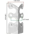 thumbnail image 5 of 2024 New Skiffers Baseboard Corner Protectors, Baseboard Corner Protectors, Solid Brass Skirting Board Corner Protectors, Vintage Metal Corner Protector, Decorative Protector Cover (Silver-5pcs), 5 of 16