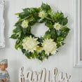 thumbnail image 3 of Nearly Natural Plastic All Occasion Protea Artificial Wreath, 20" (Green), 3 of 3
