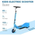 thumbnail image 5 of Maxtra Folding Electric Scooter with Adjustable Handlebar for Kids Ages 6-12, 155lbs Max Load, Light Blue, 5 of 11