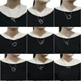 thumbnail image 3 of VONKY Collier Simple pour Femmes Pendentif Lettre pour Filles Acier Inoxydable Fête Rendez-Vous Chaîne de Cou Bijoux, 3 of 7