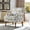 Yellow, variant on Upholstered Accent Chair with Nailhead Trim, Floral Print Armchair with Solid Wood Legs, Traditional Farmhouse Living Room Chair, Comfy Reading Chair for Bedroom, Guest Room, Small Space
