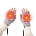 thumbnail image 1 of Usb Para Hombres Y Mujeres, Guantes Cálidos De Invierno Para Ordenador Portátil, Forrados Con Forro Polar, Guantes Sin Dedos Calefactables Con Medias Manos, Diseño Lavable Minnieouse HA046555-02, 1 of 6
