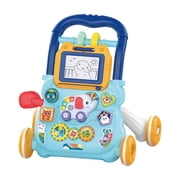 Eotvia Baby Learning Walker Detachable Drawing Board Interactive Baby Push Walker Toy with Music Box Toy for Babies Learn to Walk 6-18 Mos HE0801