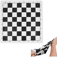 thumbnail image 1 of Juego de ajedrez, tablero de ajedrez enrollable, accesorios de juegos de tapete de ajedrez portátil para ajedrez de niños adultos, blanco y negro, 1 of 5