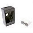 thumbnail image 2 of Teddico/Bwf 1753AB-1 Outlet Box, 1-Gang, 3-Knockout, 3-3/4 in, Metal, Bronze, Powder-Coated, 2 of 2