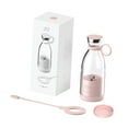 thumbnail image 2 of Licuadora portátil mini exprimidor con mango inalámbrico práctico licuadora de batidos exprimidor de frutas para deportes cocina interior y exterior Rosa, 2 of 8