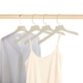 thumbnail image 2 of Perchas de ropa únicas 2 Pcs Percha duradera de cabeza plana blanca, 2 of 5