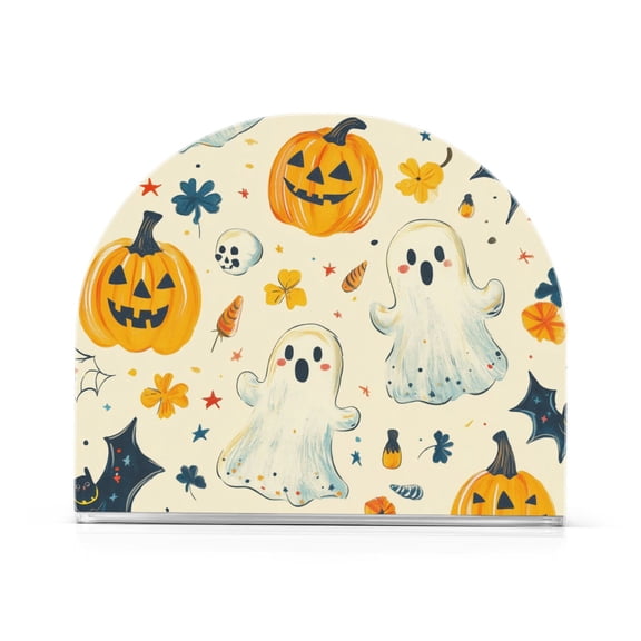 Yayeee Napkin Holder for Table Kitchen Paper Tissue Organization, Halloween Cute Ghosts